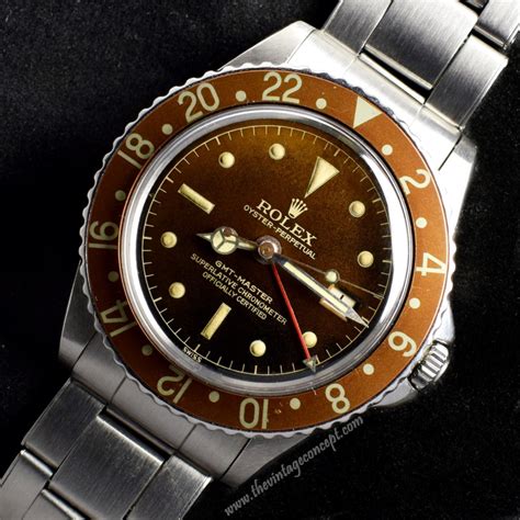 ROLEX GMT Master 1675 Cornino Tropical gilt dial Full Set 1964’s